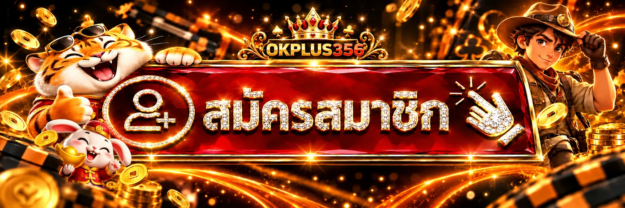 ป้ายสมัครสมาชิกและทางเข้า OKPLUS356 อย่างเป็นทางการ