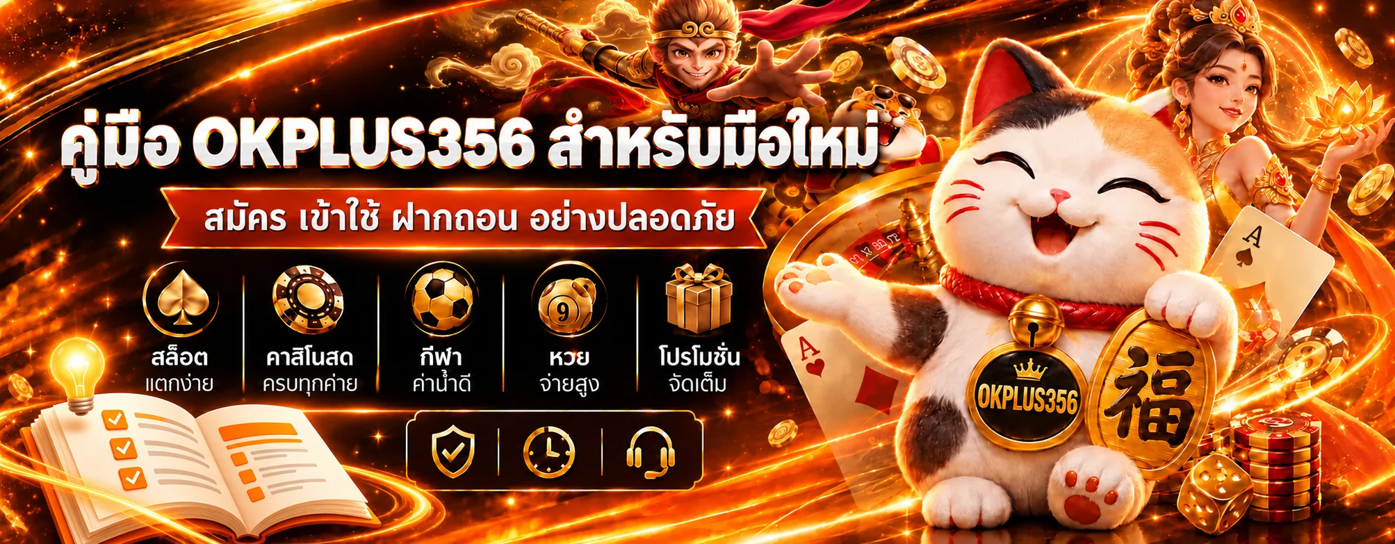 OKPLUS356 คู่มือสมัคร ฝากถอน และเริ่มเล่นสำหรับมือใหม่